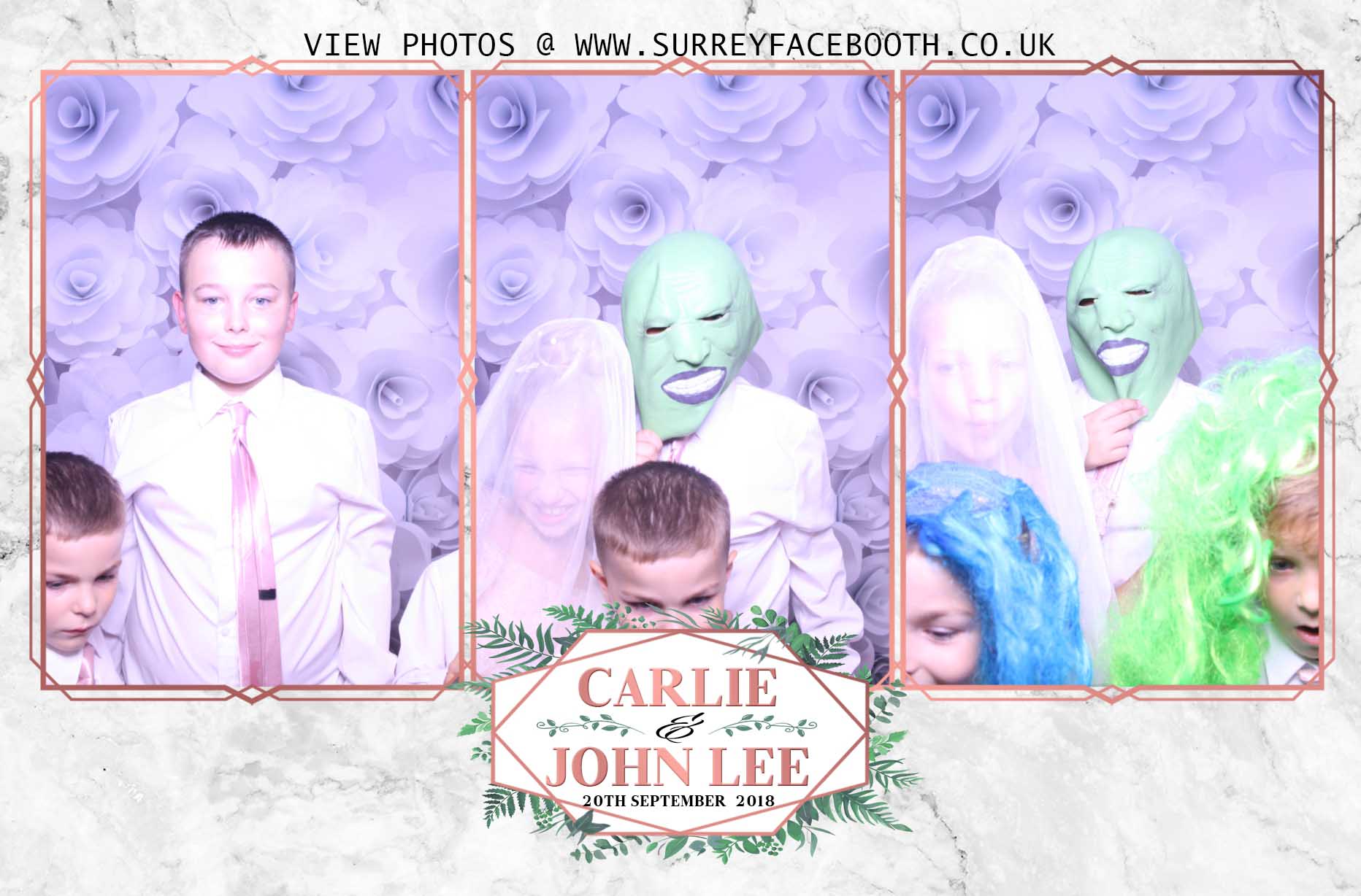 John & Carlie's Wedding | View more photos from the event at galleries.surreyfacebooth.co.uk/u/Surrey-FaceBooth/John-Carlies-Wedding